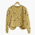 Women's Bee Pattern Sweater – Long Sleeve