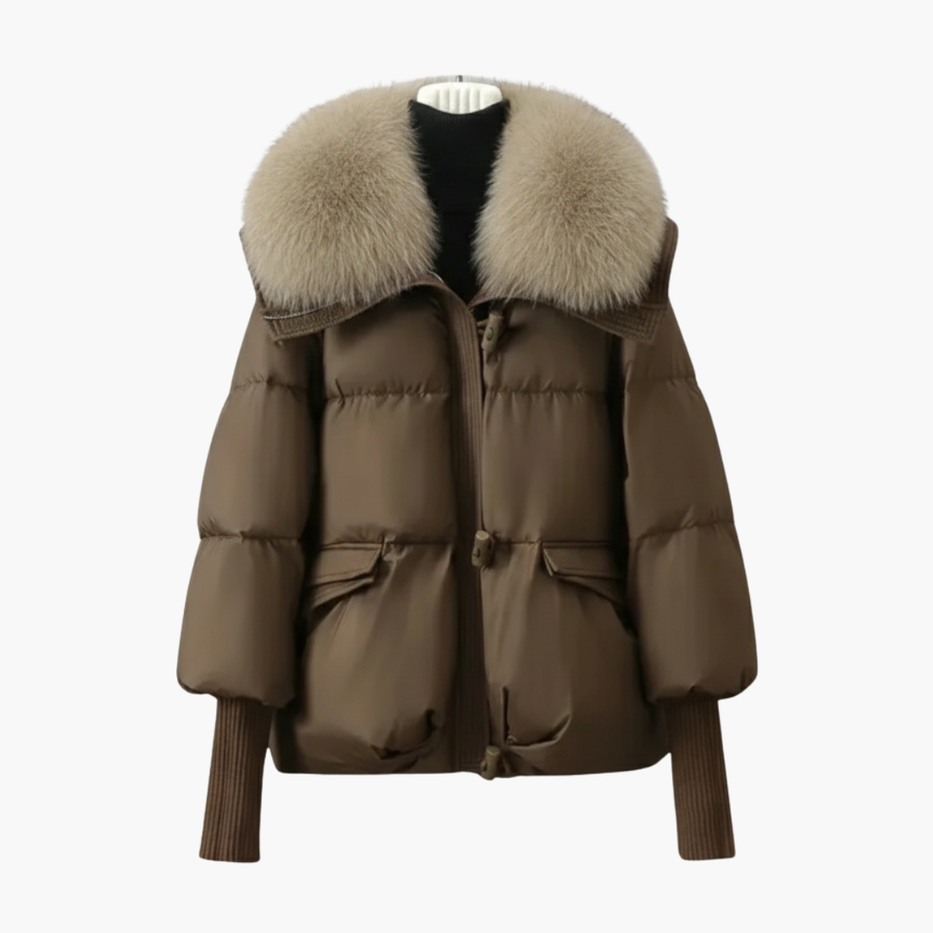 Women's Faux Fur Collar Puffer Jacket