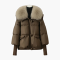 Women's Faux Fur Collar Puffer Jacket