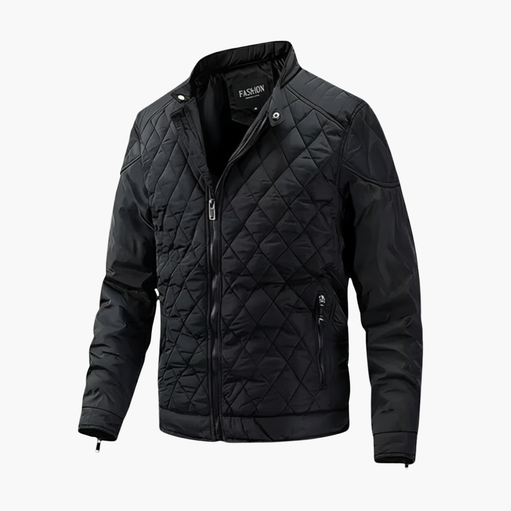 Men's Quilted Padded Zip Jacket