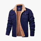 Men's Sherpa Button-Up Jacket – Fleece