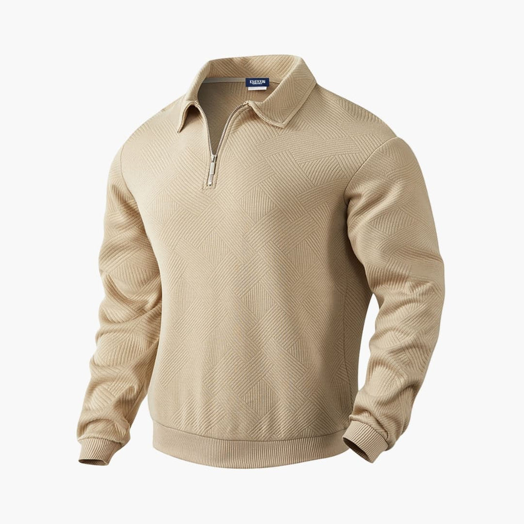 Men's Half-Zip Sweater with Collar