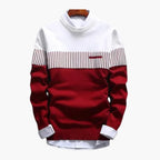 Men's Striped Knit Sweater – Crew Neck