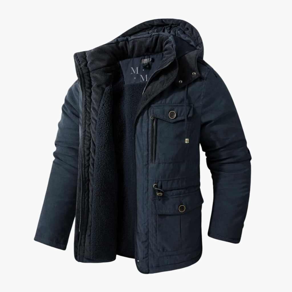 Men's Hooded Winter Jacket – Insulated