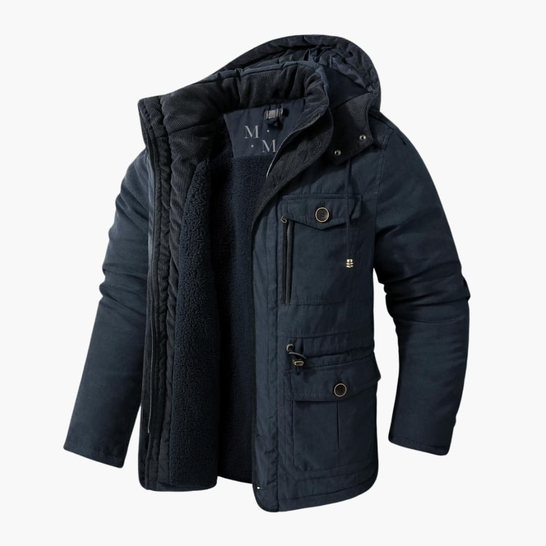 Men's Hooded Winter Jacket – Insulated