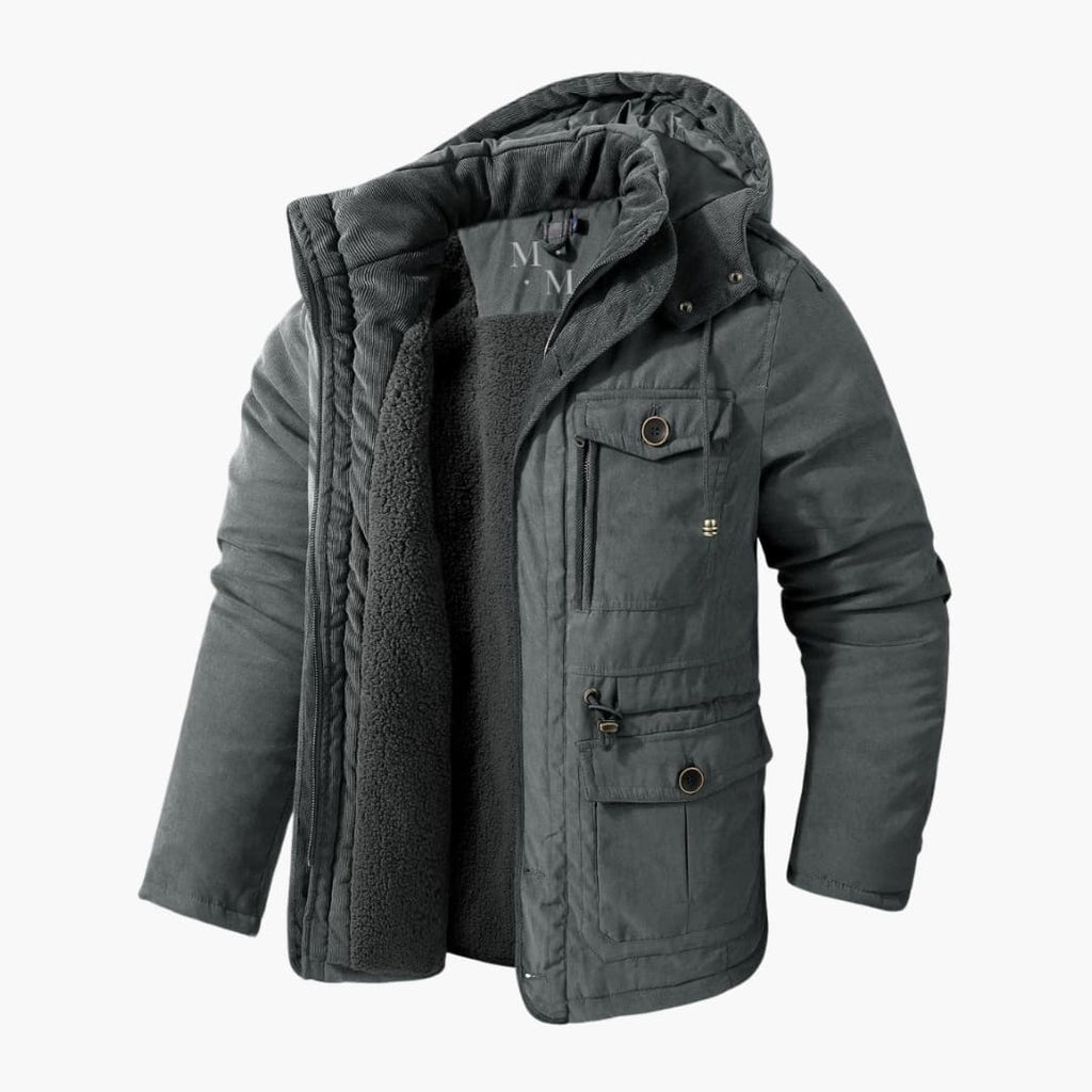 Men's Hooded Winter Jacket – Insulated