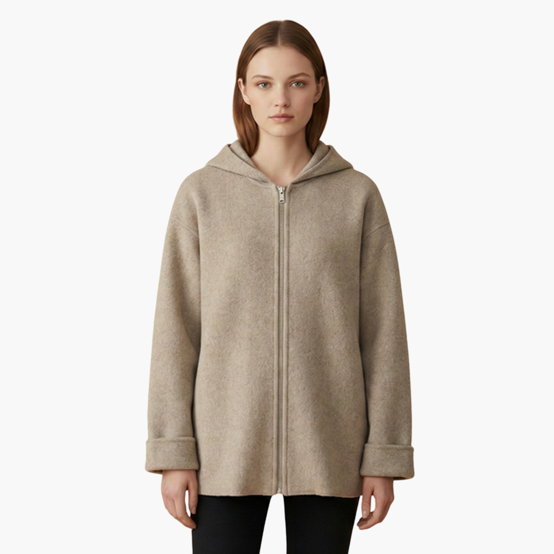 Women's Hooded Zip-Up Jacket – Lightweight