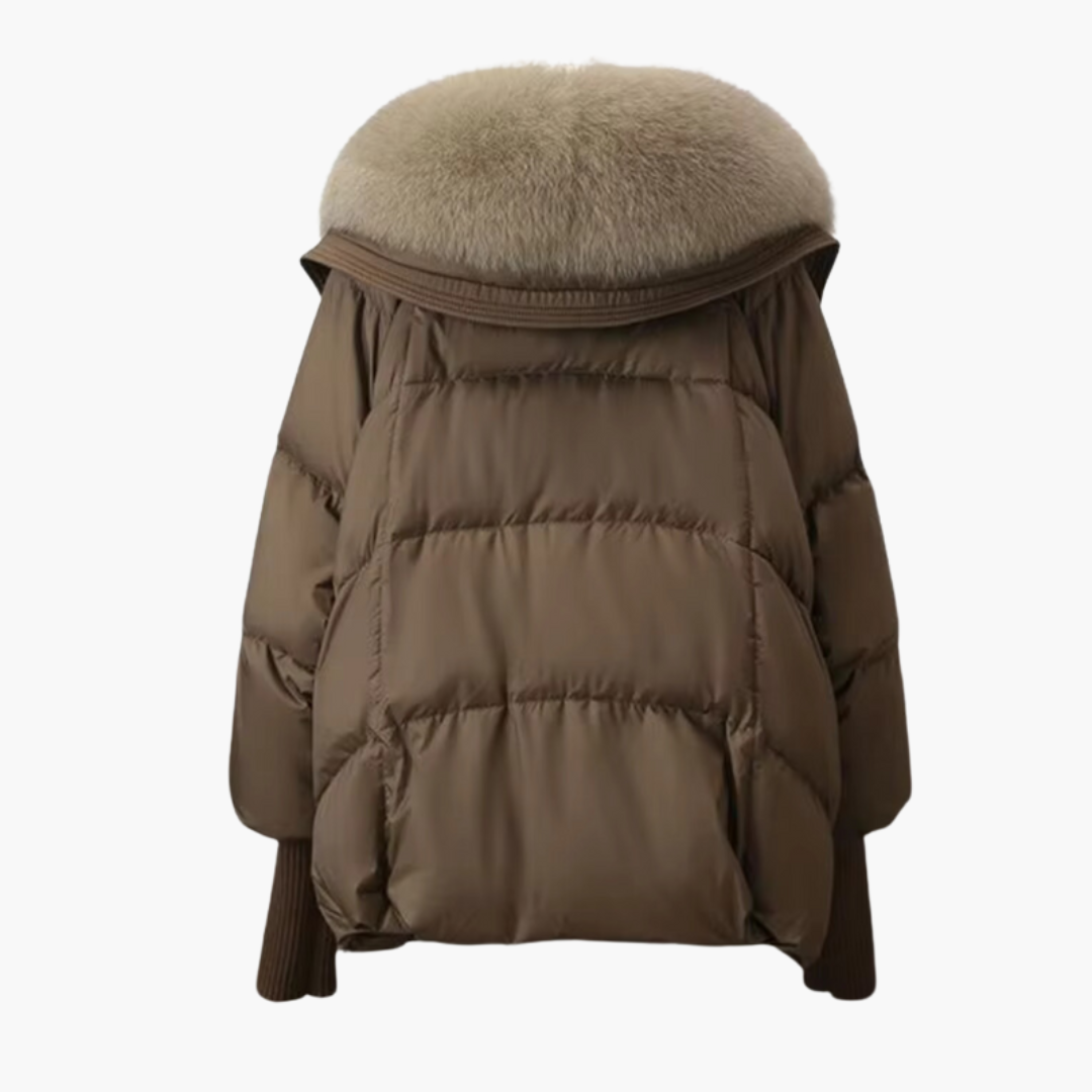 Women's Faux Fur Collar Puffer Jacket