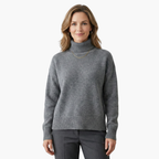 Women's Ribbed Turtleneck Sweater – Slim Fit