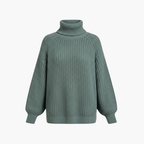 Women's Loose Fit Turtleneck Sweater – Oversized